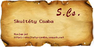 Skultéty Csaba névjegykártya